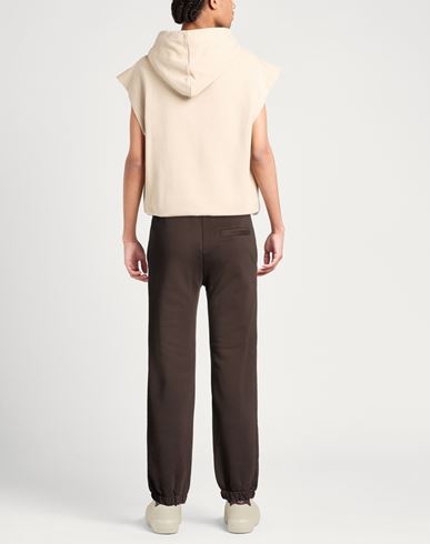 Man Pants Chocolate brown Size L Cotton