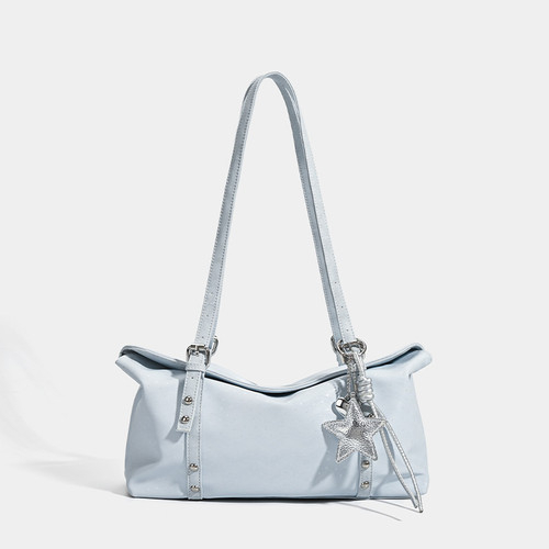Star Print Quilted Toast Mini Crossbody Bag