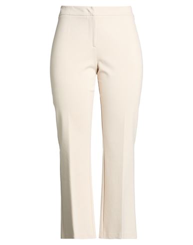 Woman Pants Beige Size 12 Viscose, Polyamide, Elastane