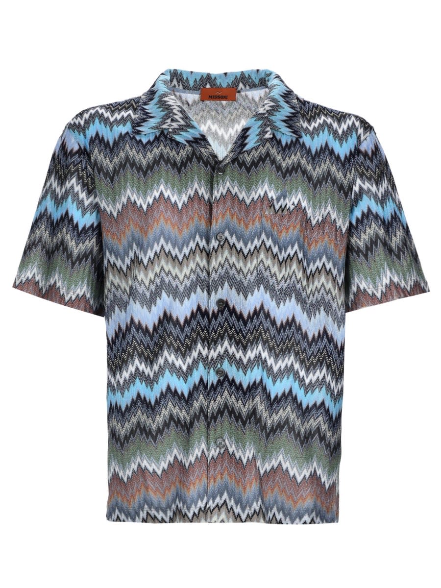 Chevron Snake Shirt Shirt And Blouse Multicolor
