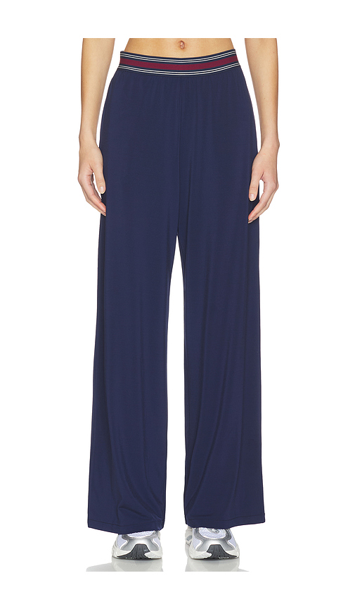 THE UPSIDE Harlan Wide Leg Pant in Navy. - XS also in S