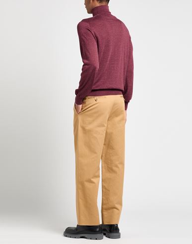 Man Turtleneck Garnet Size 40 Cashmere, Silk, Linen