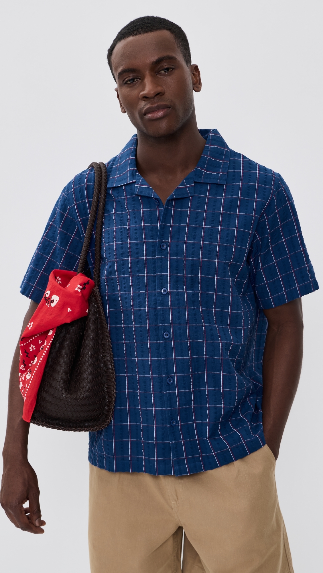 Holiday Collar Shirt Blue Multi