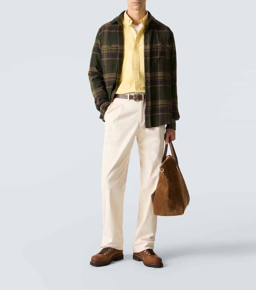 Checked cashmere shirt