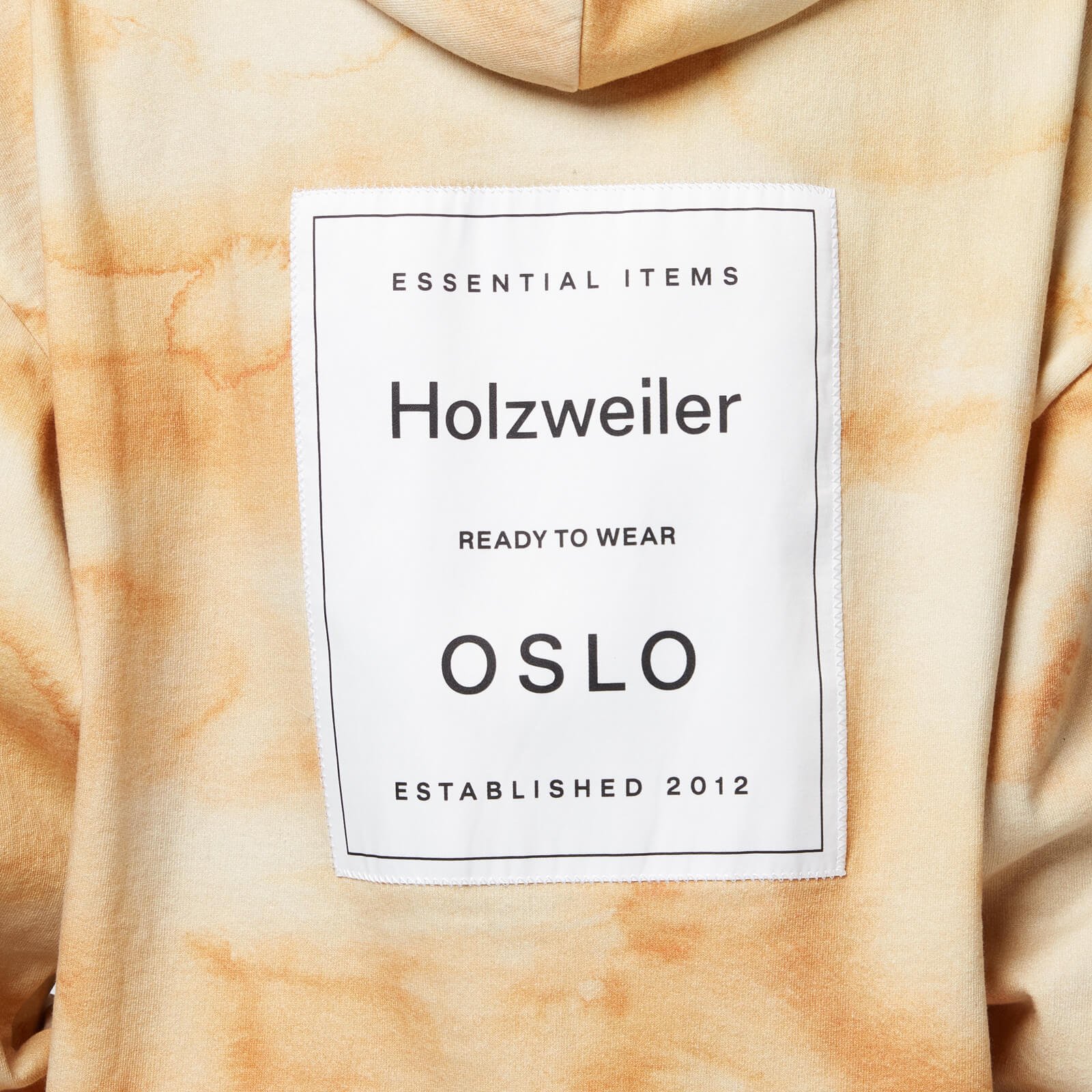 Holzweiler Women's Placebo Print Hoodie - Yellow Mix - XS