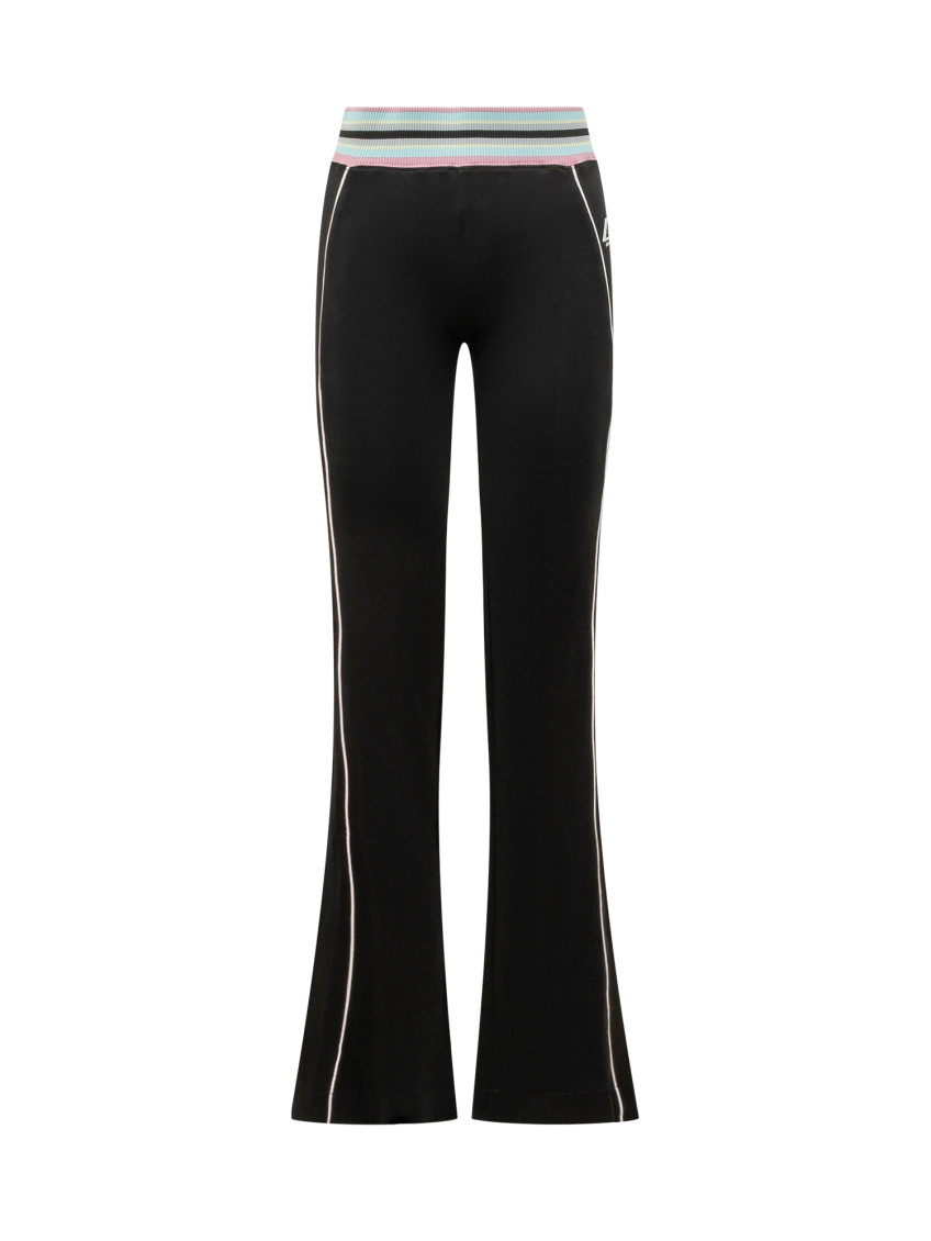 Black Slim Flat Front Pants