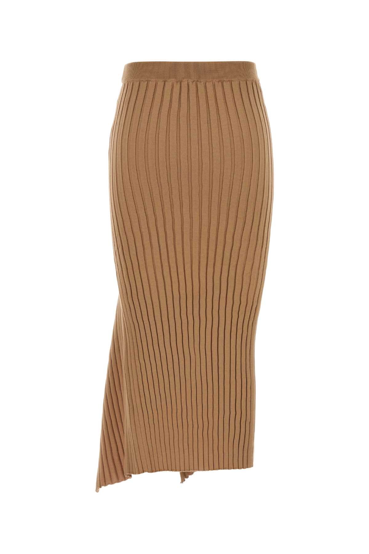 Stella Mc Cartney Camel Cotton Skirt