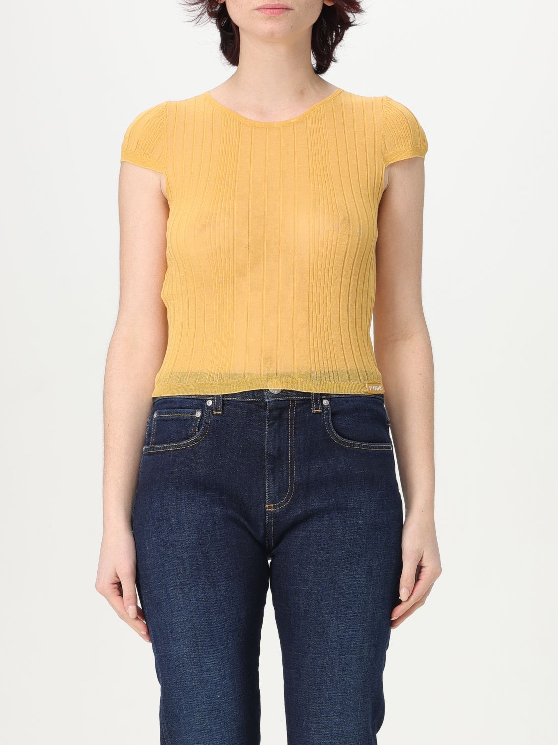 Sweater PINKO Woman color Yellow