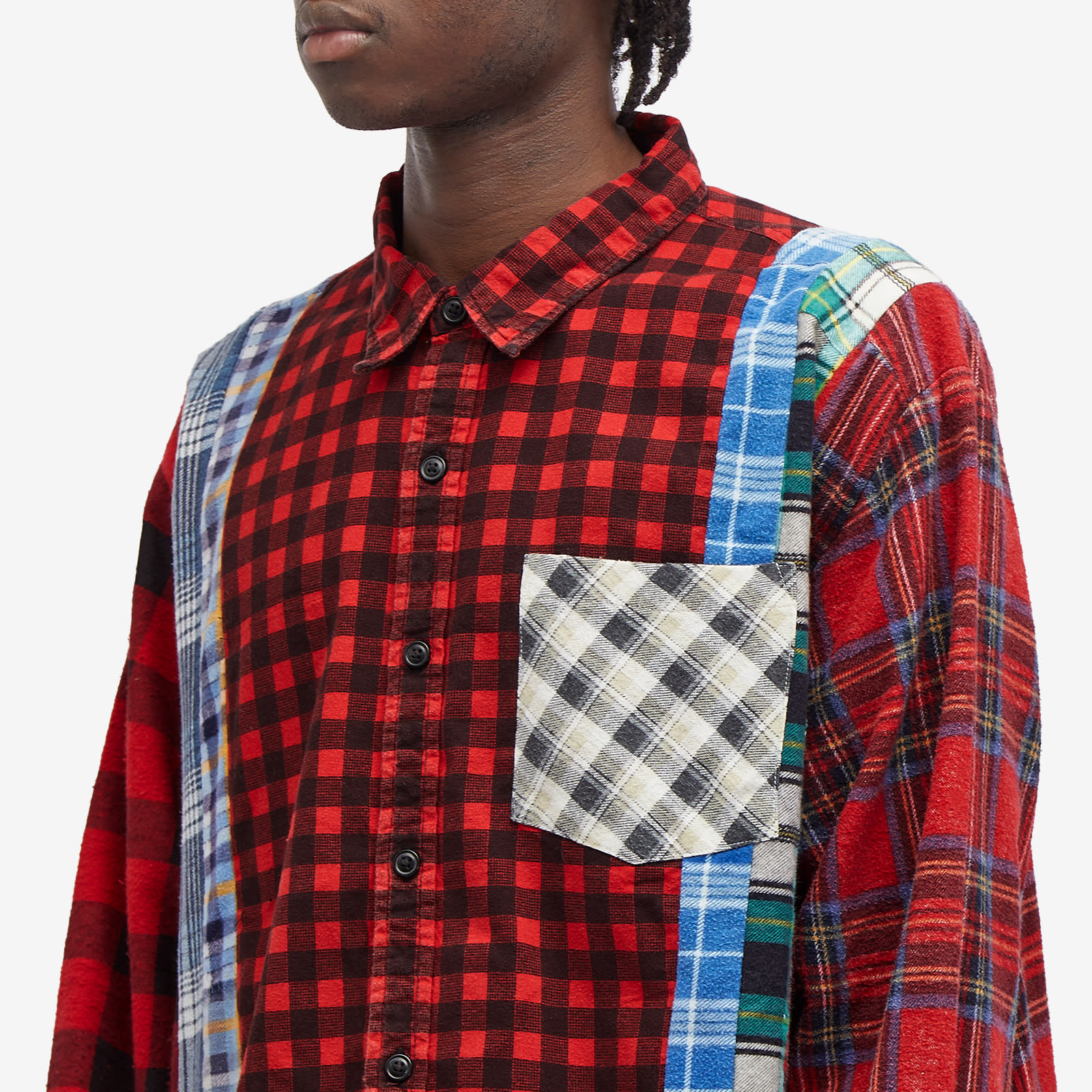 Men's 7 Cuts Wide Flannel Shirt in Assorted 