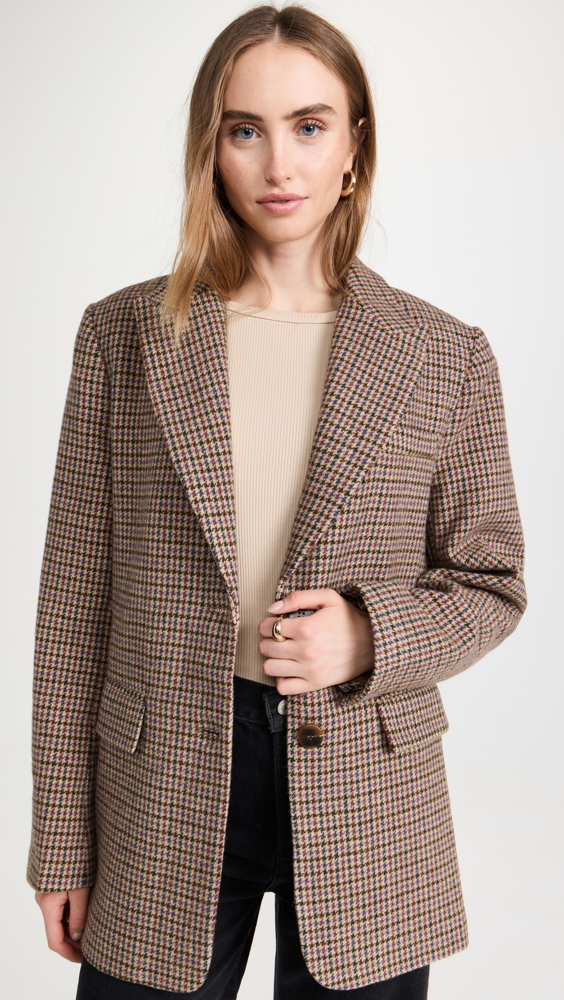 Pauline Blazer Brown Purple