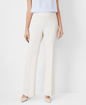 Ann Taylor The Petite Side Zip Trouser in Fluid Crepe — Curvy Fit