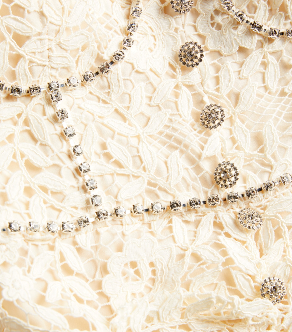 Crystal-Embellished Midi Dress
