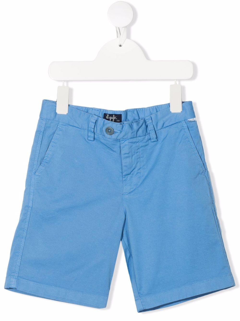 Straight-leg chino shorts - Blue