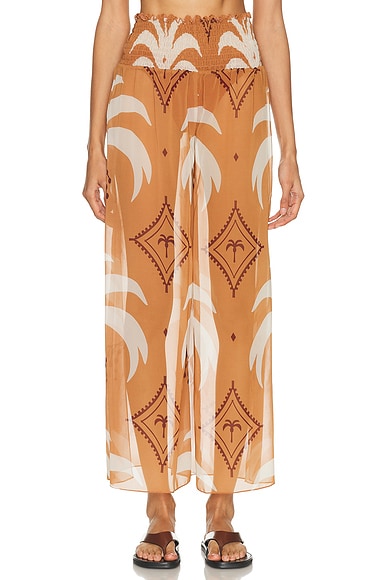 Johanna Ortiz Eternity Pant in Light Peach & Ecru - Peach. 2 also