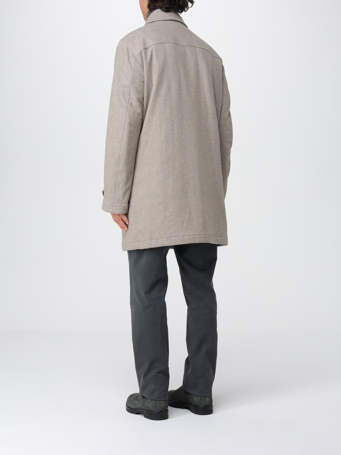 Coat Men color Beige