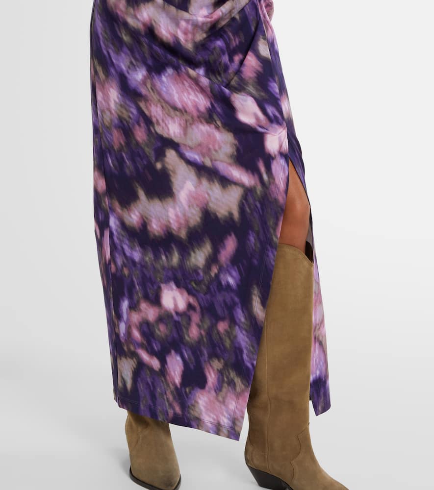 Nadela printed cotton jersey maxi dress