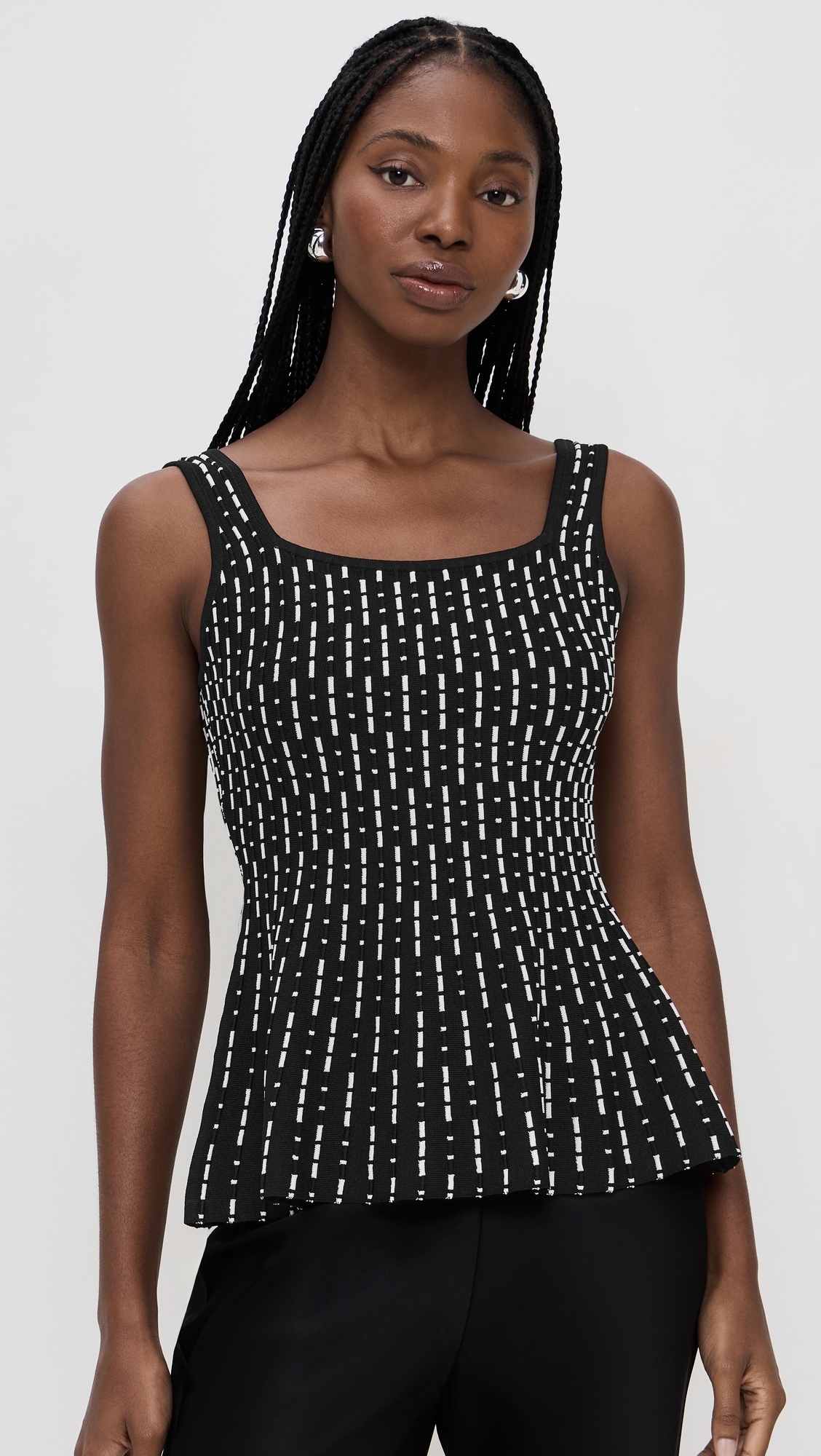 Ellen Top Black Geo
