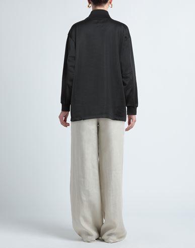 Woman Sweatshirt Black Size S Polyester, Cotton