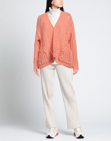 Hemisphere Woman Cardigan Salmon pink Size XS Cashmere, Cotton