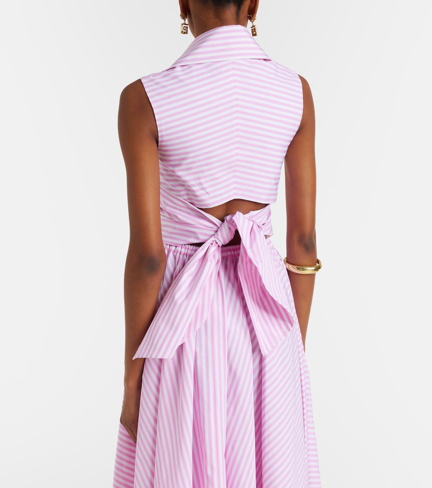 Striped cotton top