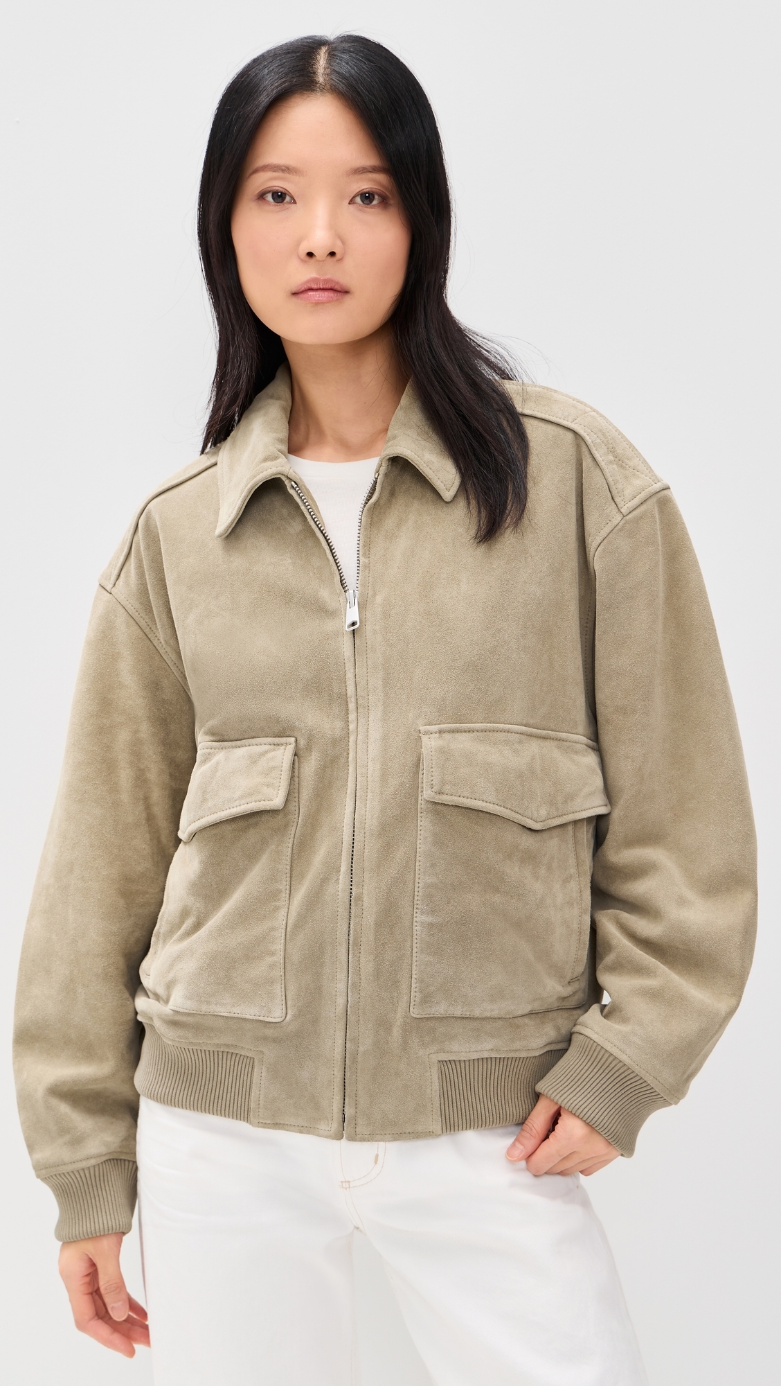 Vivienne Suede Jacket Deep Olive