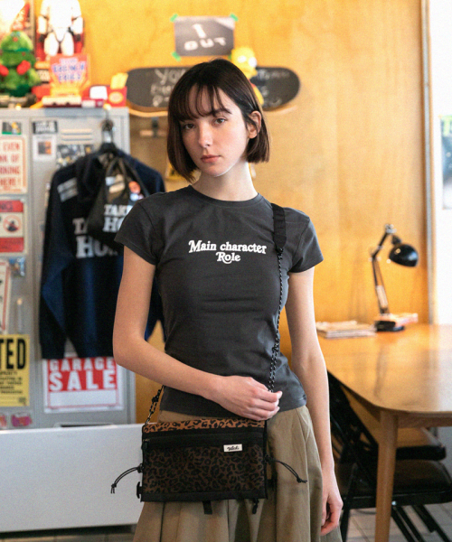 Sacoche bag leopard print