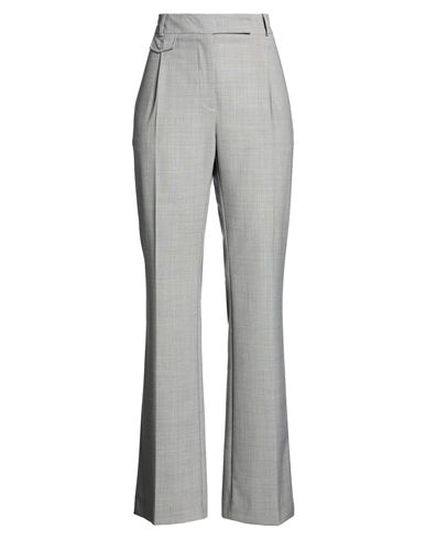 Woman Pants Grey Size 6 Polyester, Virgin Wool, Elastane