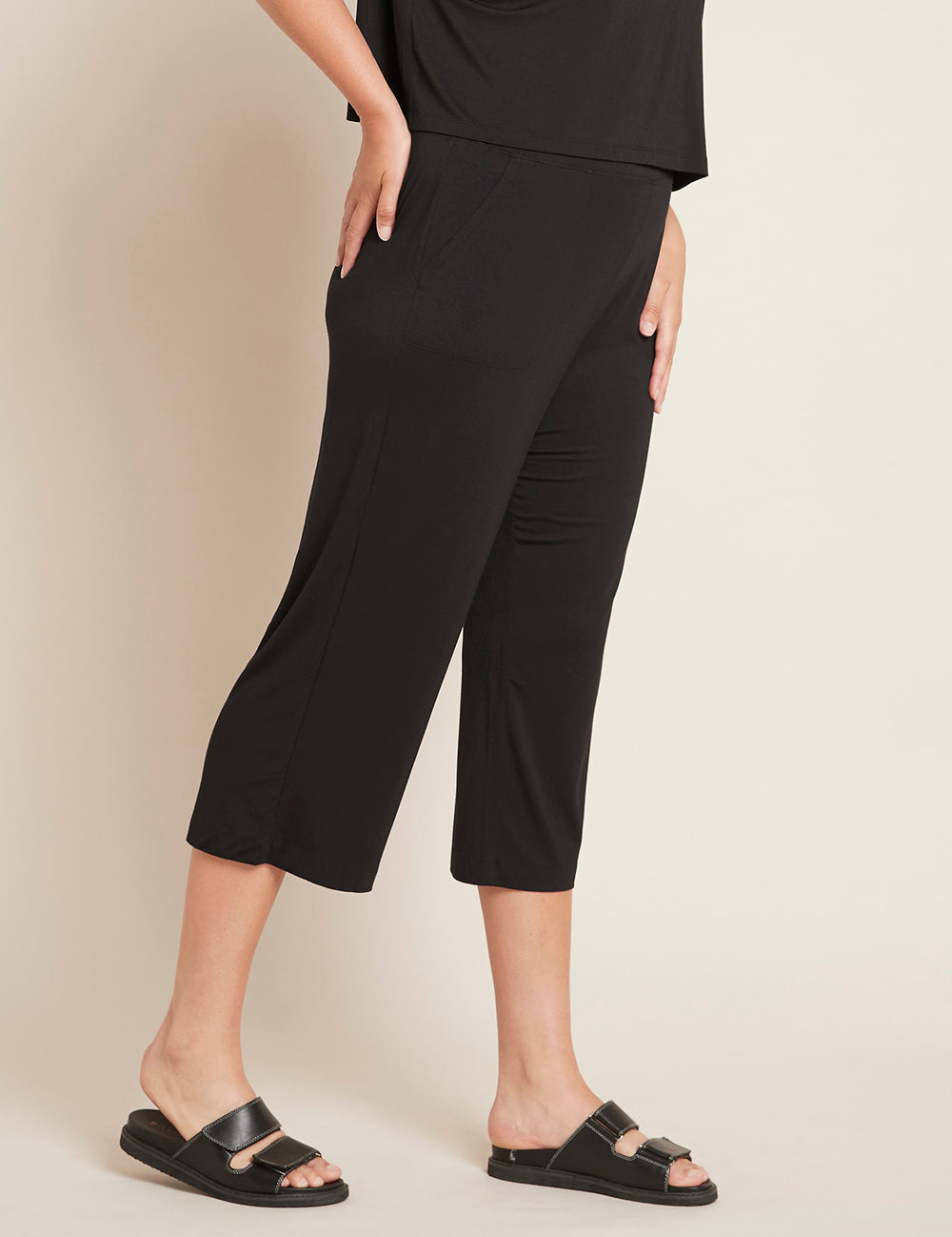 Downtime Crop Pants - Black