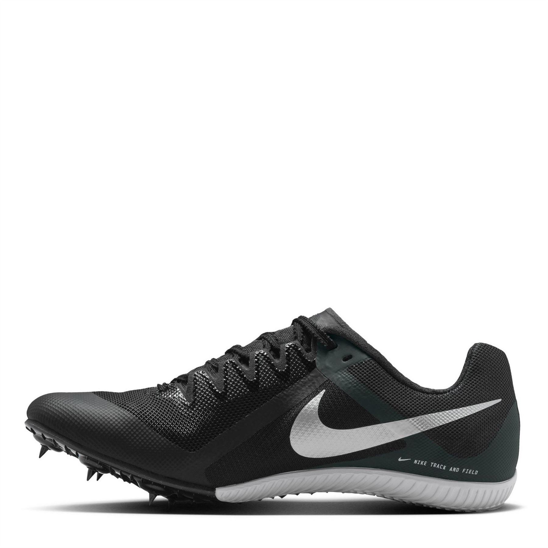 Nike Mens Zoom Rival Multi Trainer Track Running Spikes in Black/Metallic
