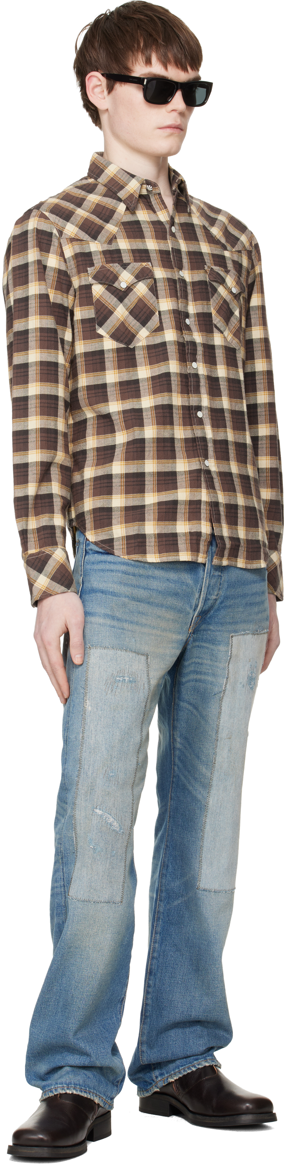 Brown & Beige Buffalo West Shirt
