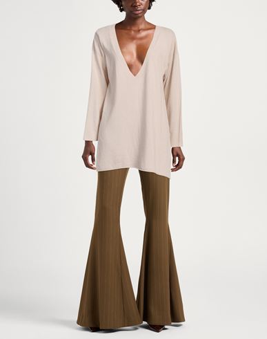 Alpha Studio Woman Sweater Beige Size ONESIZE Recycled wool, Viscose, Polyamide, Cashmere