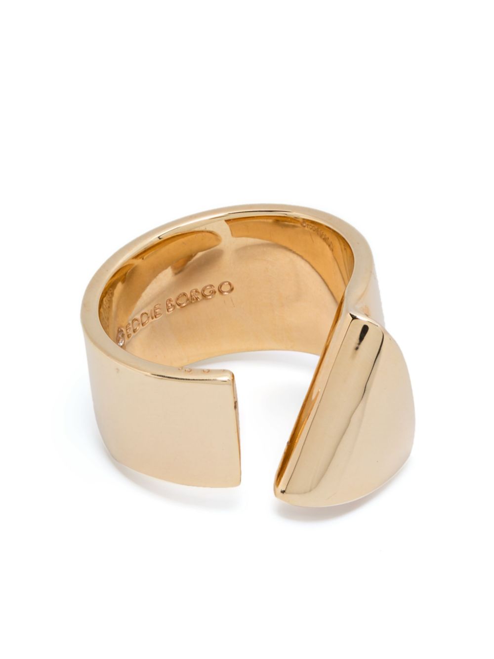 Pavé folded ring - Gold