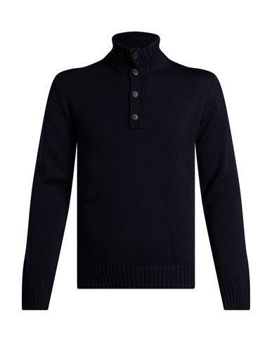 Man Turtleneck Midnight blue Size 36 Merino Wool