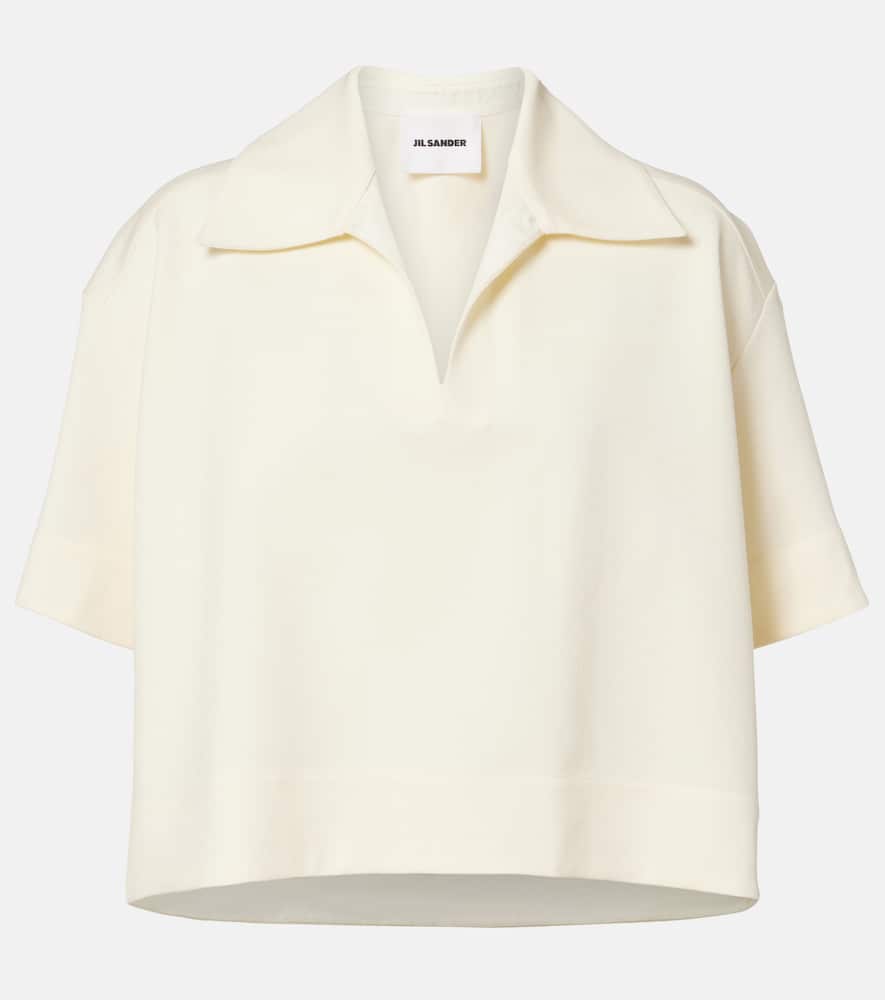 Knitted polo shirt