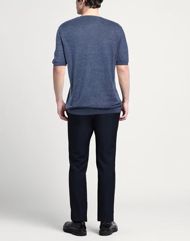 Man Sweater Slate blue Size 46 Linen