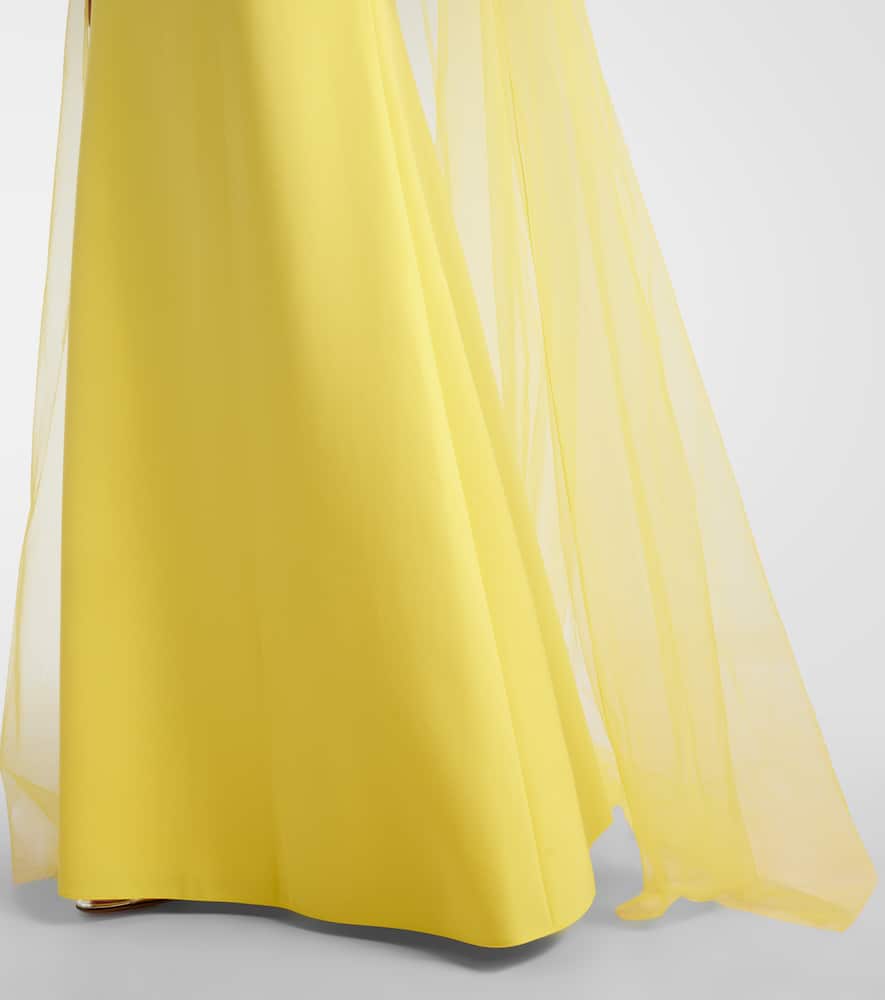 Limelight caped embellished gown