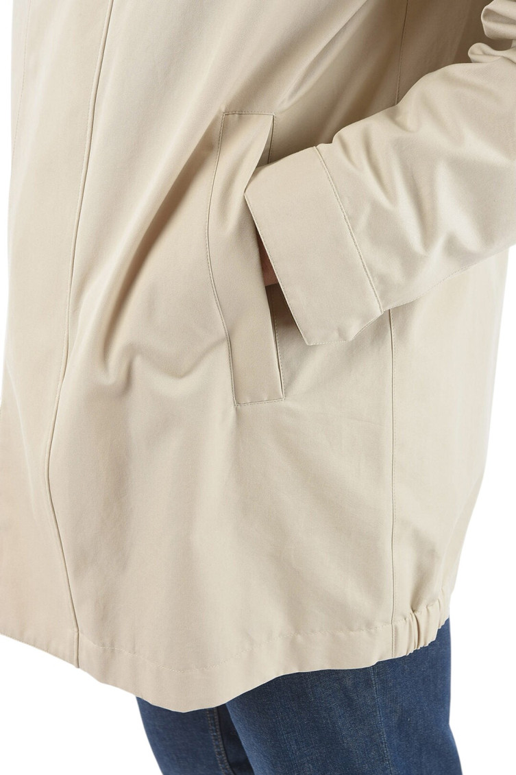 Beige Shirt Collar Jacket