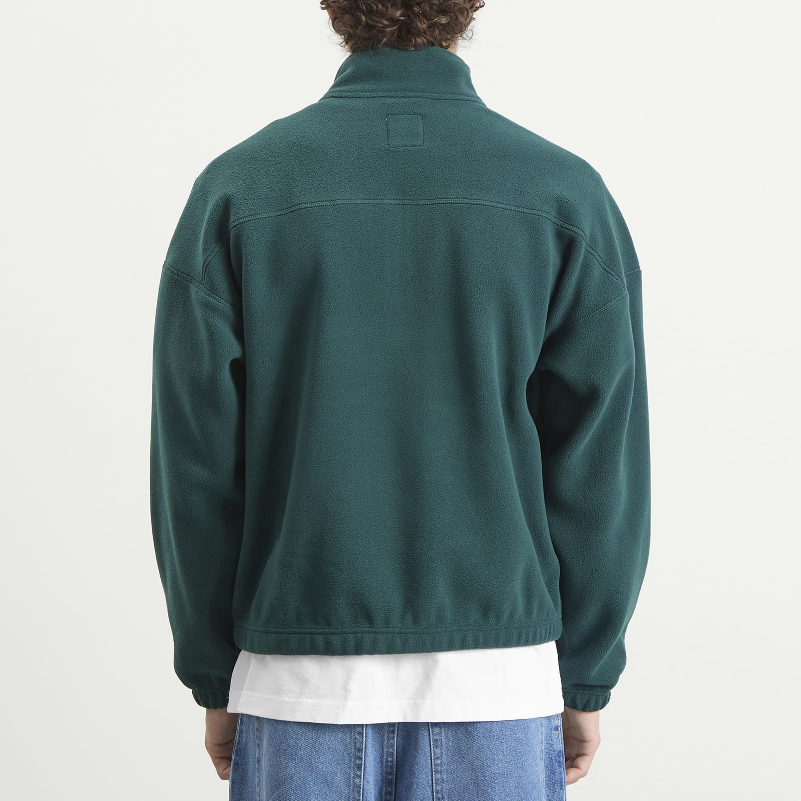 Men's Ivan Half Zip Fleece Sweatshirt Dark Emerald