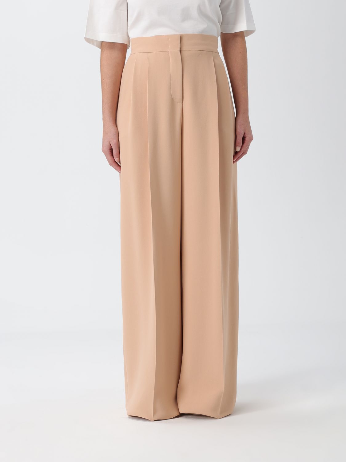Pants Woman color Beige