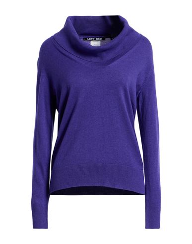 Woman Turtleneck Purple Size 10 Virgin Wool, Viscose, Cashmere