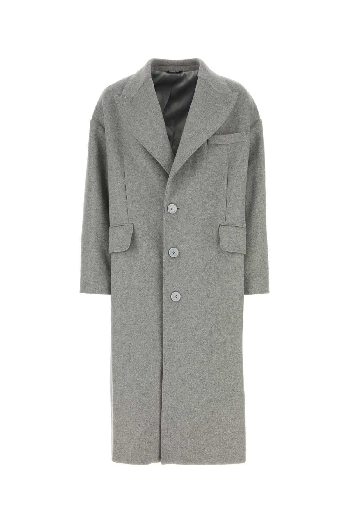 Wool Blend Coat — Gray