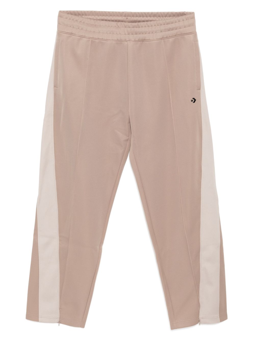 Retro color-blocked trousers - Brown