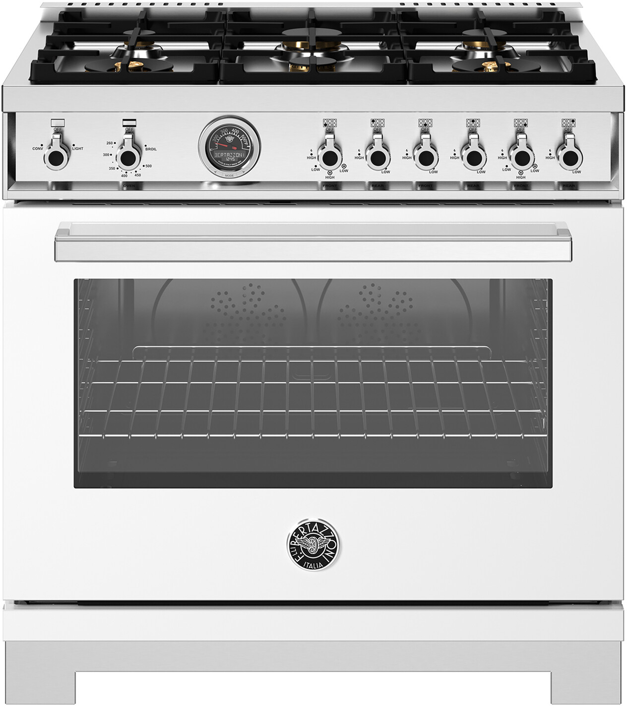 Bertazzoni Professional 36" Liquid Propane Range PRO366BCFGMBITLP