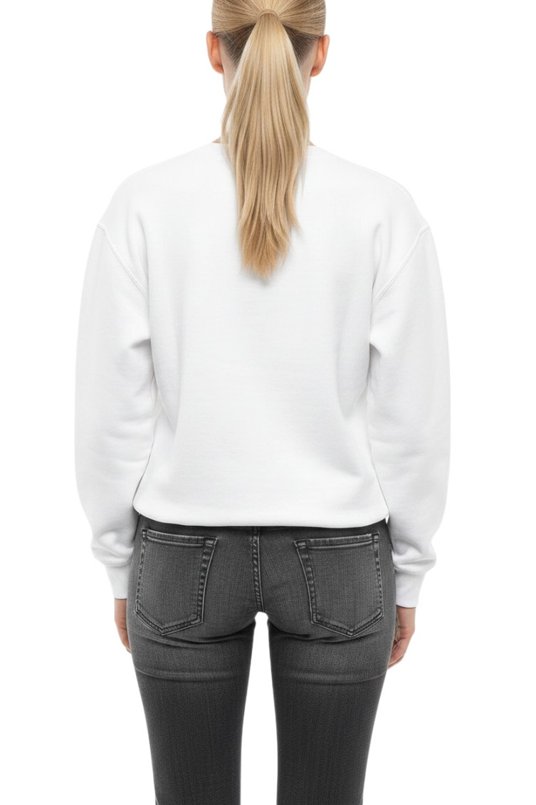 Black Graphic Crew Neck Sweatshirt