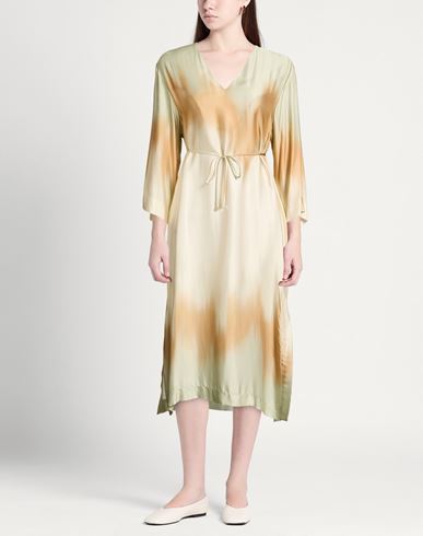 Trésor Woman Midi dress Light green Size 6 Viscose