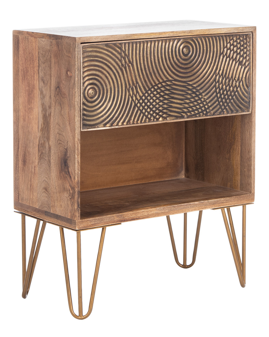 Solene 1-Drawer Textured Nightstand