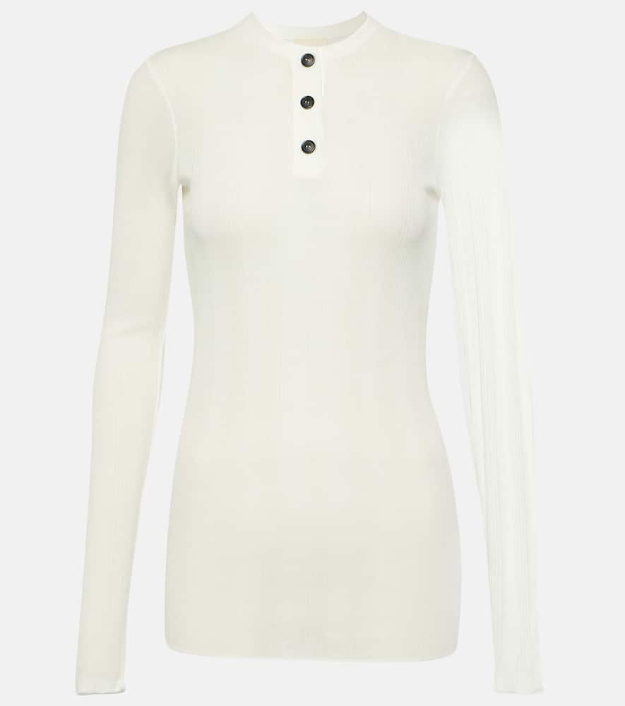 Byron cotton-blend jersey top