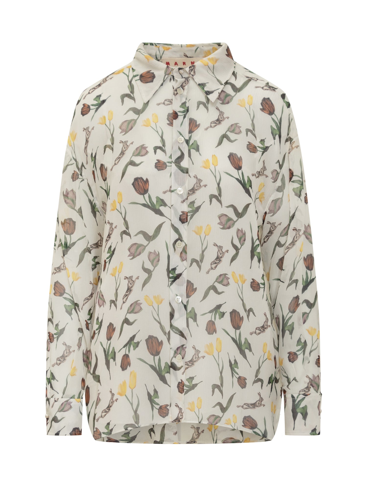 Silk Button-Up Shirt - FW25 Collection