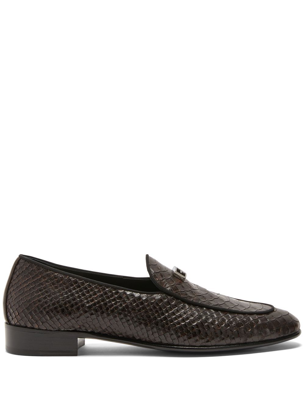 GZ Rudolph snakeskin-effect loafers
