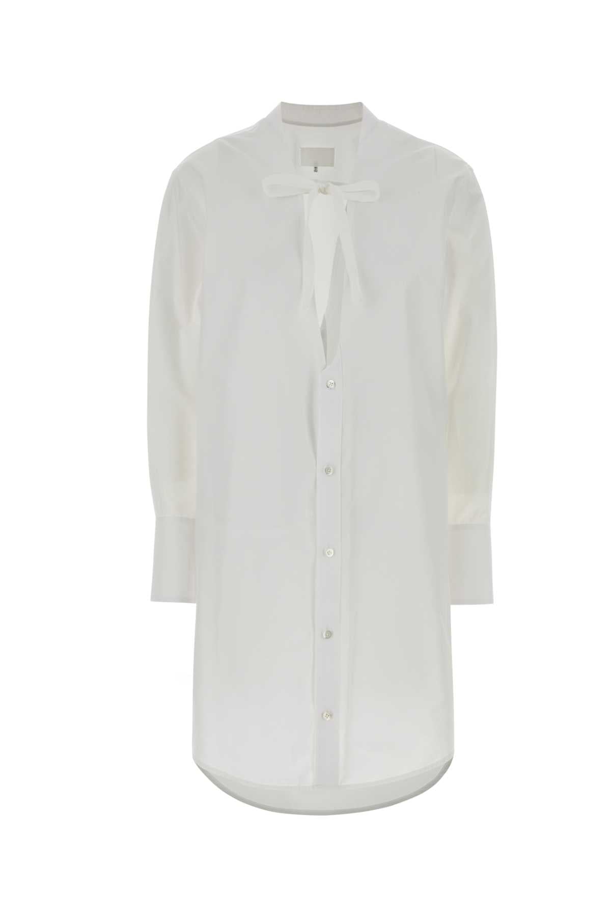 Cotton Shirt Dress — White